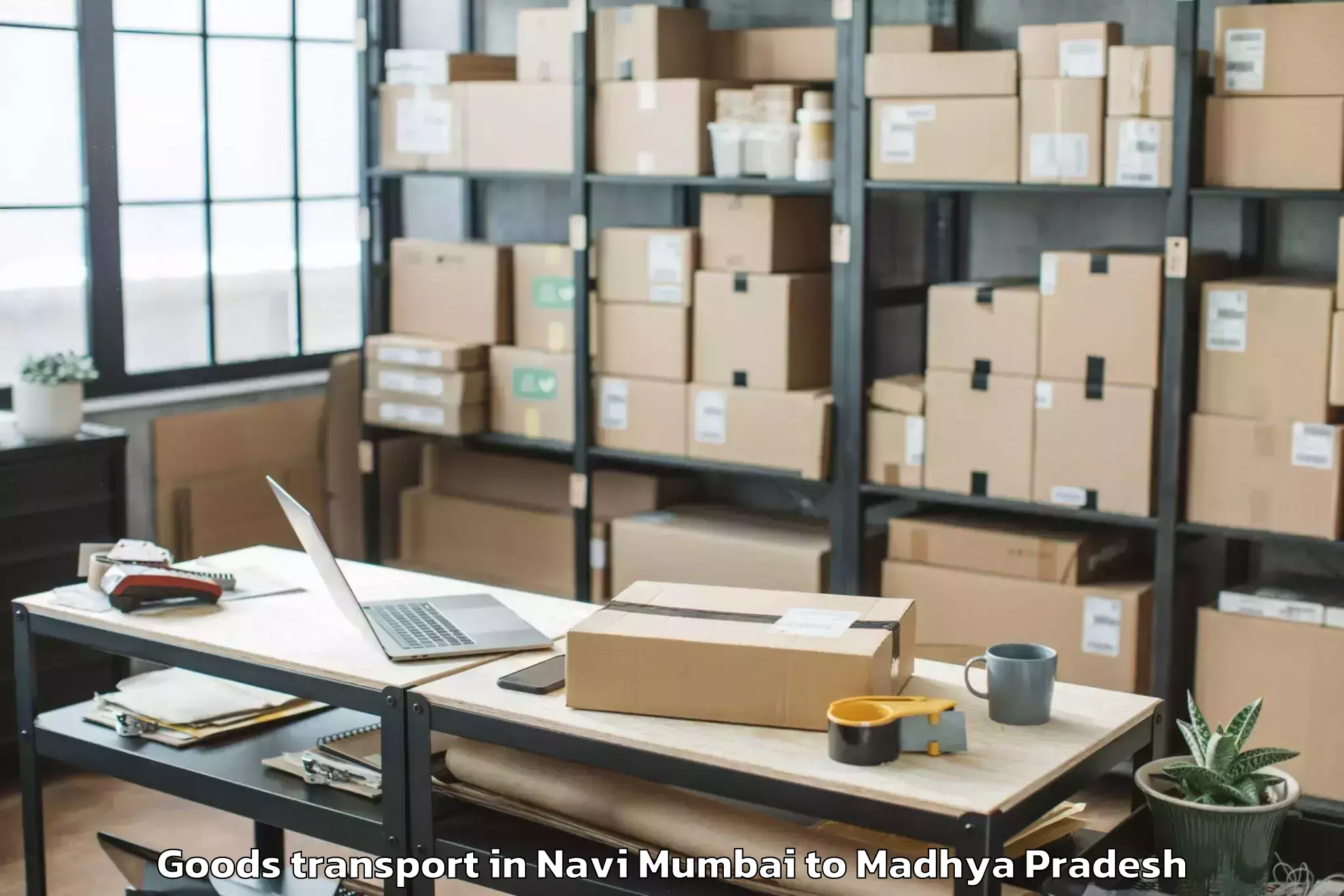 Book Navi Mumbai to Dewas Goods Transport